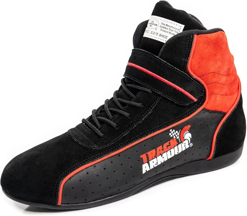 TRACK ARMOUR ] SFI 3.3/5 Auto Racing Shoes Black - Image 4